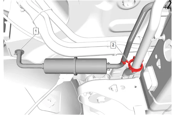 Automatic Level Control Air Compressor Inlet Tube Replacement — figure 3