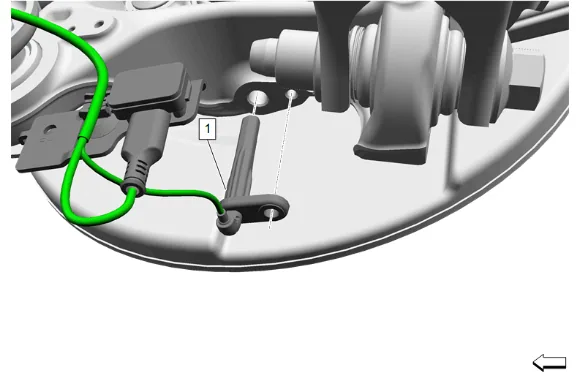 Electronic Suspension Rear Vertical Accelerometer Replacement - Right Side — figure 2