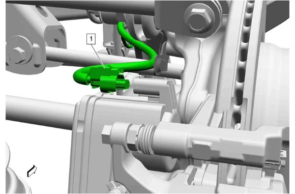 Electronic Suspension Rear Vertical Accelerometer Replacement - Right Side — figure 3