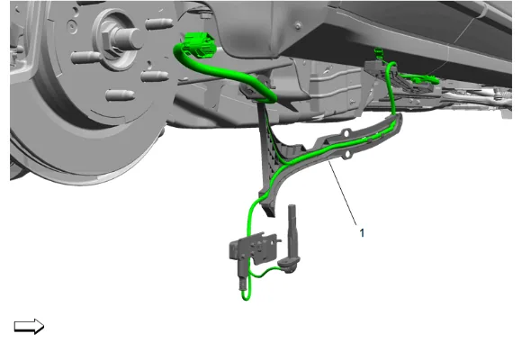 Electronic Suspension Rear Vertical Accelerometer Replacement - Right Side — figure 11
