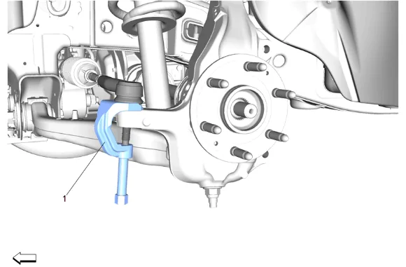 Front Lower Control Arm Replacement (4WD with Z56) — figure 12