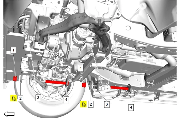 Front Lower Control Arm Replacement (4WD with Z56) — figure 22