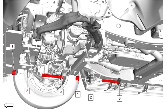 Front Lower Control Arm Replacement (4WD with Z56) — figure 24
