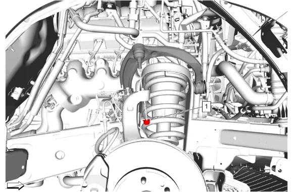 Front Upper Control Arm Replacement - Right Side (ZW7, Z56) — figure 15