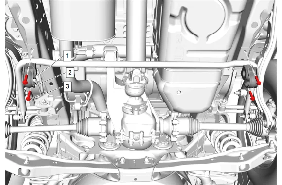 Rear Stabilizer Shaft Insulator Replacement — figure 1