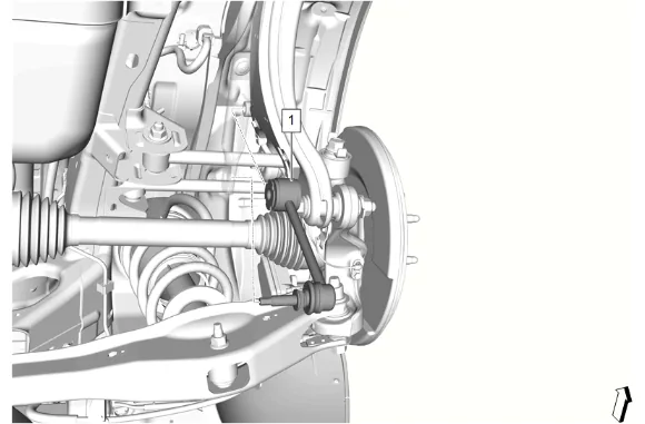 Rear Stabilizer Shaft Link Replacement — figure 2