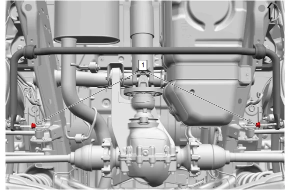 Rear Stabilizer Shaft Replacement — figure 2