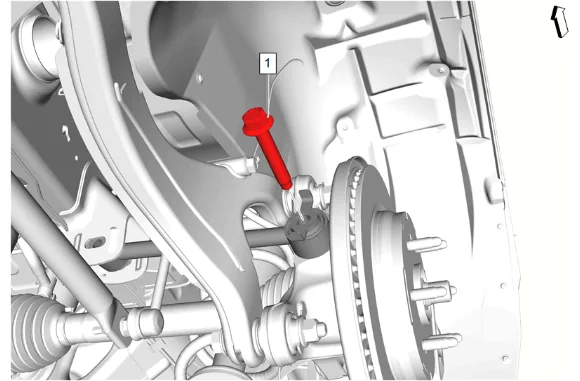 Rear Suspension Adjust Link Replacement — figure 2