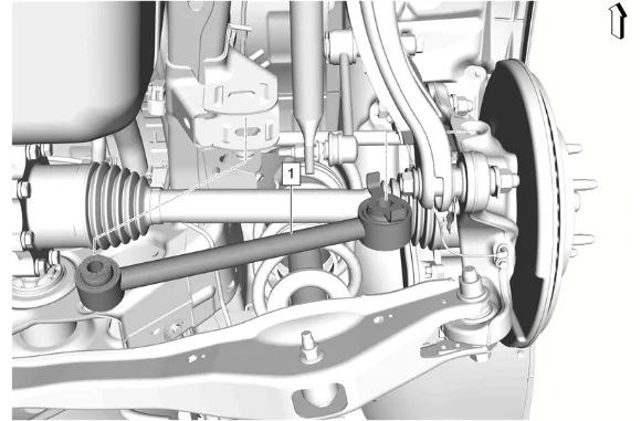 Rear Suspension Adjust Link Replacement — figure 3