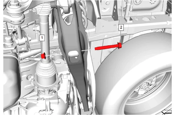 Rear Suspension Lower Control Arm Replacement — figure 3
