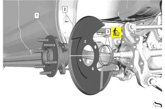Rear Wheel Hub Replacement (Z56) — figure 10