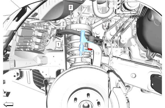 Shock Absorber, Shock Absorber Component, or Spring Replacement - Left Side (ZW7, Z56) — figure 9