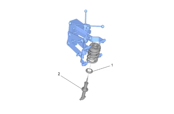 Shock Absorber, Shock Absorber Component, or Spring Replacement - Left Side (ZW7, Z56) — figure 16