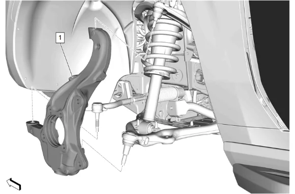 Steering Knuckle Replacement (2WD with Z56) — figure 20