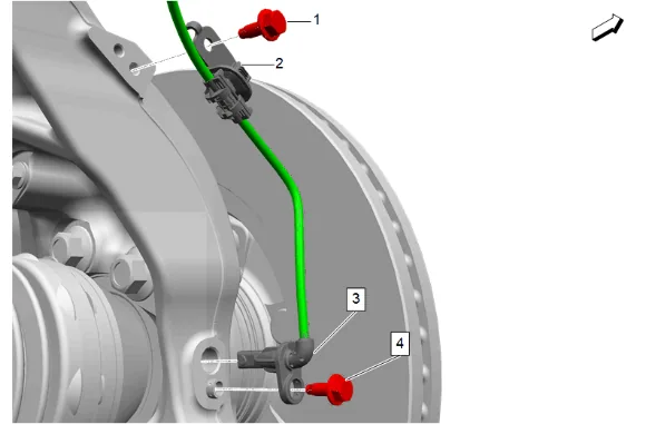 Steering Knuckle Replacement (2WD without Z56) — figure 7