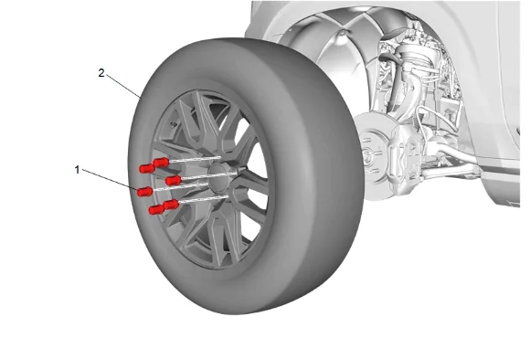 Tire and Wheel Removal and Installation (Aluminum Wheel) — figure 1