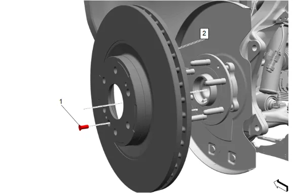 Wheel Stud Replacement (2WD with Z56) — figure 6