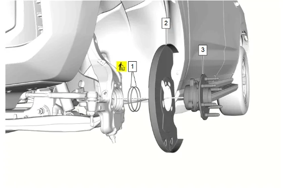 Wheel Stud Replacement (2WD without Z56) — figure 12