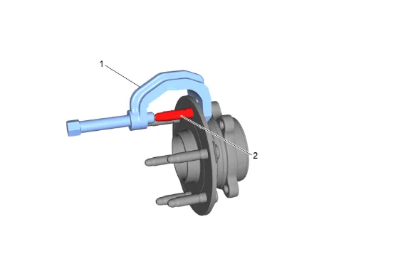 Wheel Stud Replacement (4WD with Z56) — figure 13