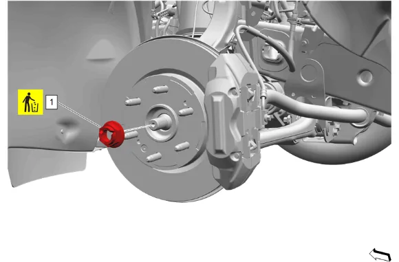Wheel Stud Replacement (4WD without Z56) — figure 1
