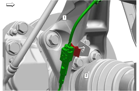 Wheel Stud Replacement (4WD without Z56) — figure 5