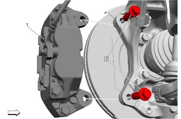 Wheel Stud Replacement (4WD without Z56) — figure 6
