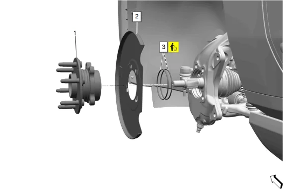 Wheel Stud Replacement (4WD without Z56) — figure 12