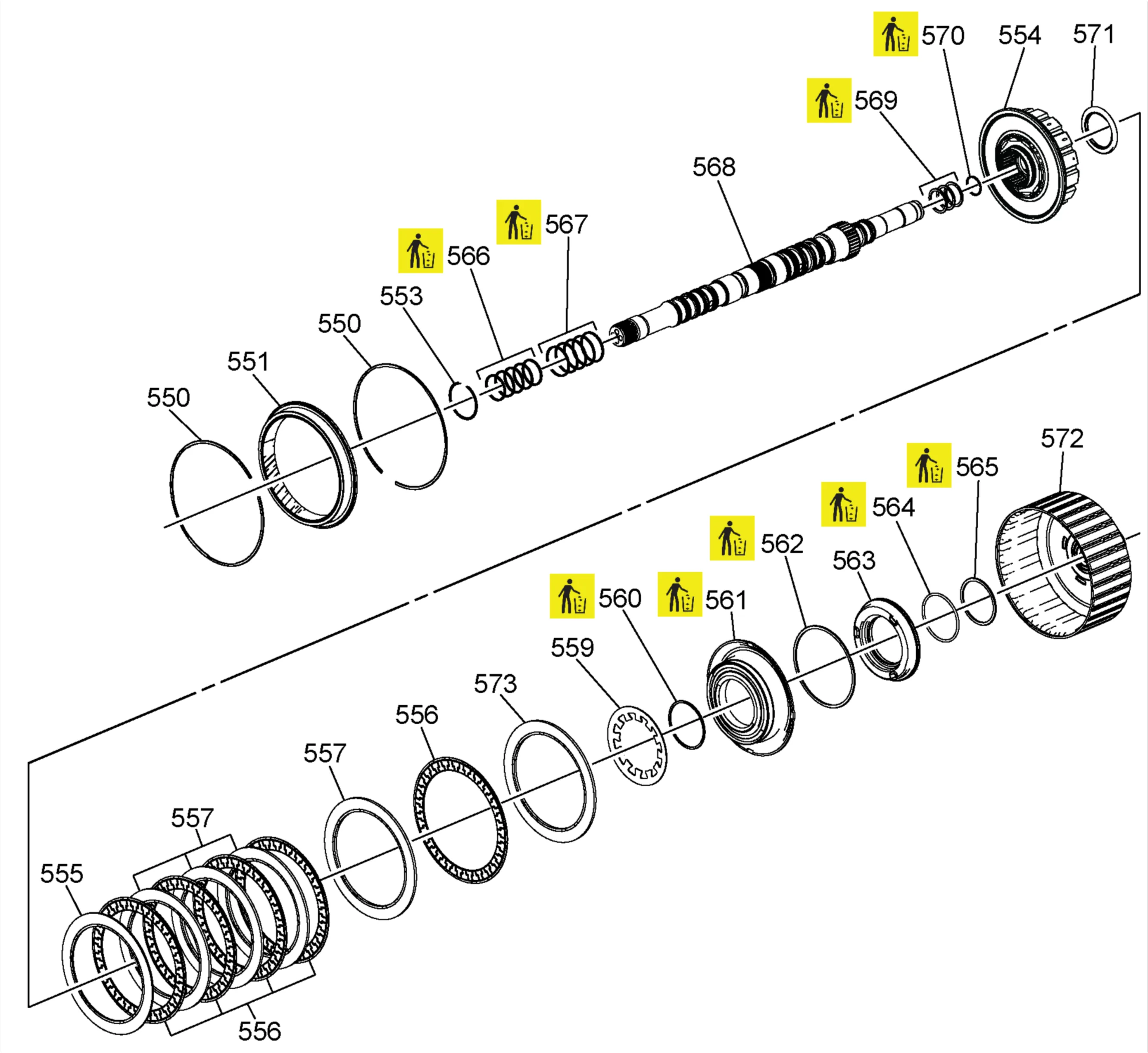 1-3-5-6-7-8-9 Clutch Assembly — figure 1