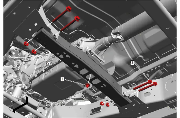 Automatic Transmission Case Extension Replacement (2WD) — figure 4