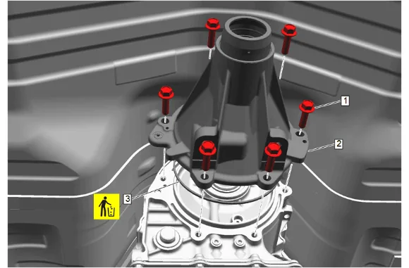 Automatic Transmission Case Extension Replacement (2WD) — figure 8
