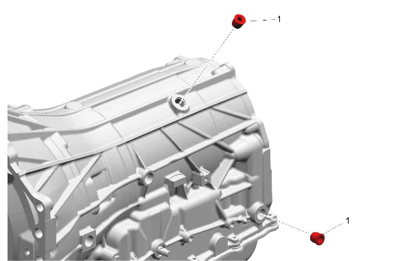 Automatic Transmission Case Hole Plug Installation — figure 1