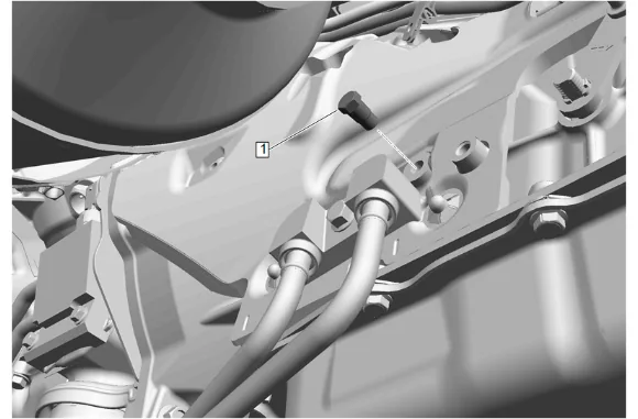 Automatic Transmission Fluid Pressure Test Hole Plug Replacement — figure 1