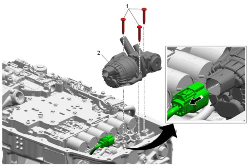 Automatic Transmission Turbine Speed Sensor Replacement (LM2) — figure 3