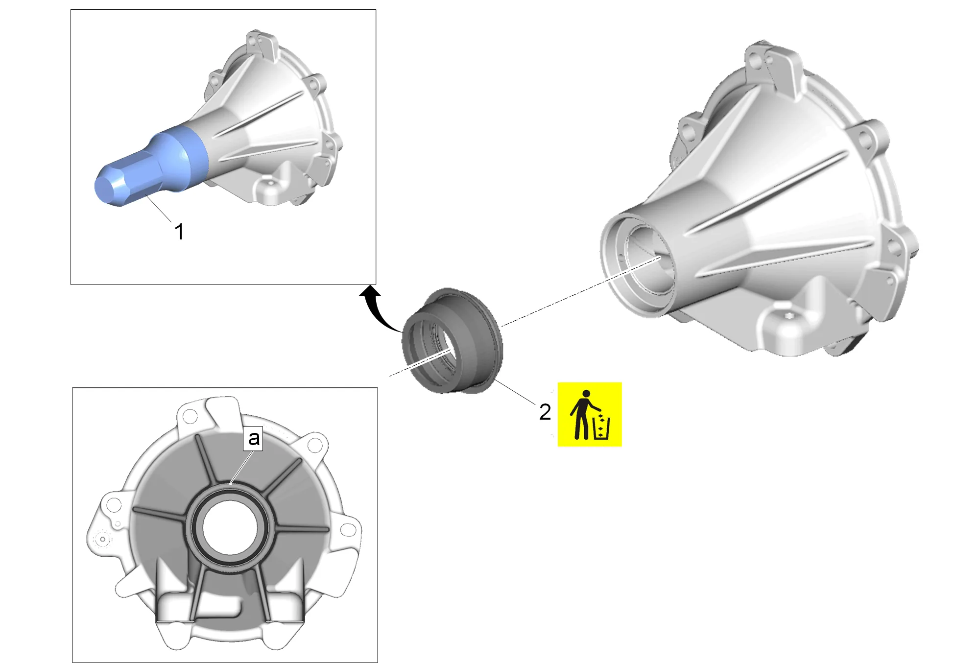 Case Extension Assemble (2WD) — figure 1