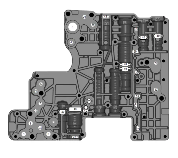 Control Valve Upper Body Assembly – Case Side — figure 1