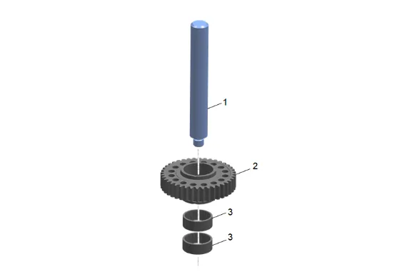 Front Output Shaft Drive Sprocket Bearing Replacement — figure 1