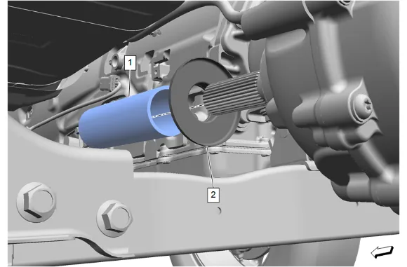 Front Output Shaft Seal Replacement (L84, L87) — figure 9