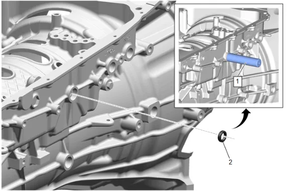 Manual Shift Shaft Seal Replacement (without LM2) — figure 9