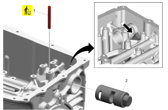 Park Release Lever and Park Pawl Actuator Removal — figure 2