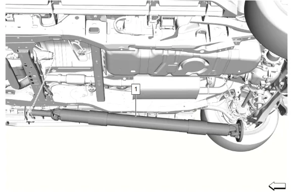 Propeller Shaft Transmission Flange Fluid Seal Replacement (2WD) — figure 2