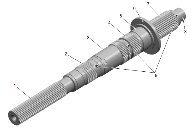 Rear Output Shaft Cleaning and Inspection (1) — figure 1