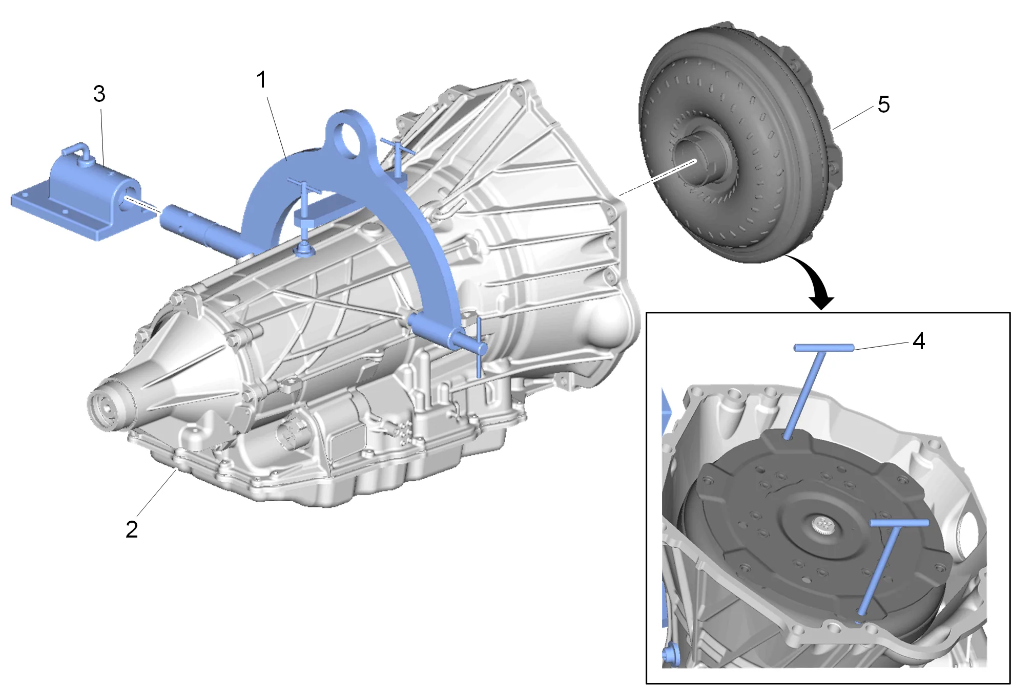 Torque Converter Replacement (LM2 with 2WD) — figure 1