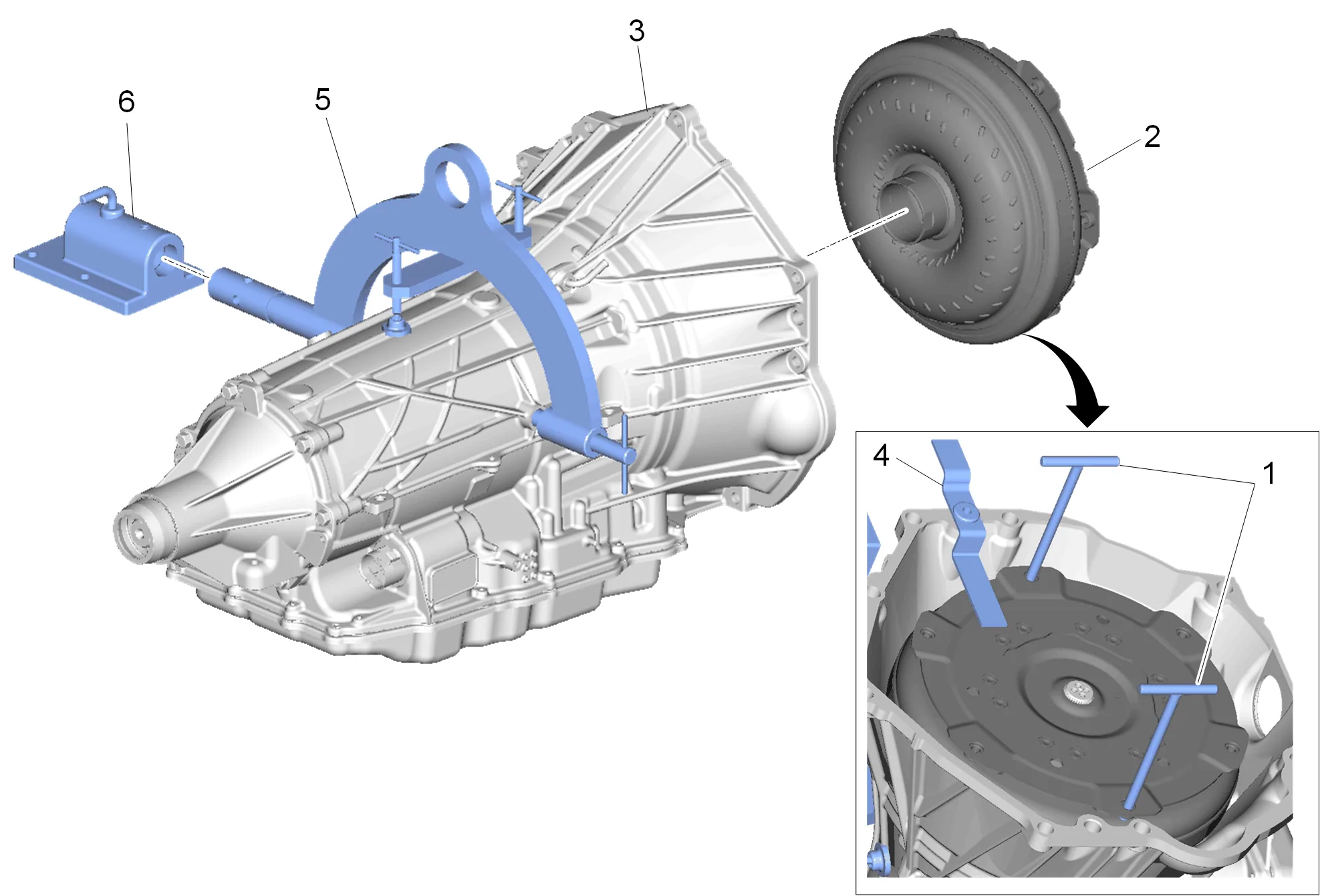 Torque Converter Replacement (LM2 with 2WD) — figure 2