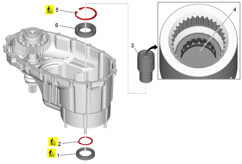 Transfer Case Disassemble (1) — figure 16