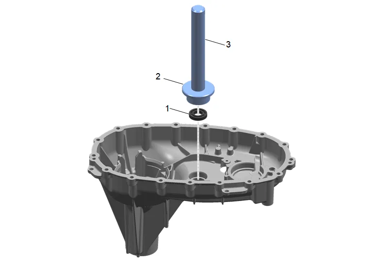 Transfer Case Four Wheel Drive Actuator Lever Shaft Bearing Replacement - Rear (1) — figure 2
