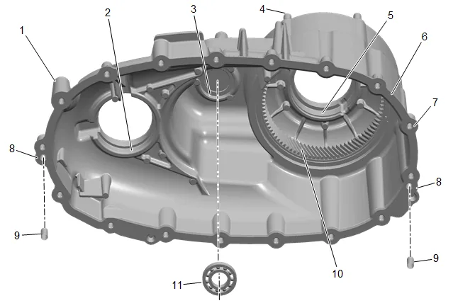 Transfer Case Front Half Cleaning and Inspection — figure 1