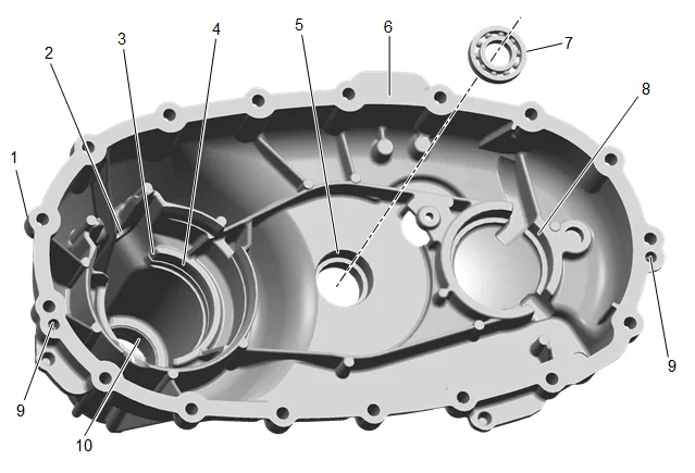Transfer Case Rear Half Cleaning and Inspection (1) — figure 1