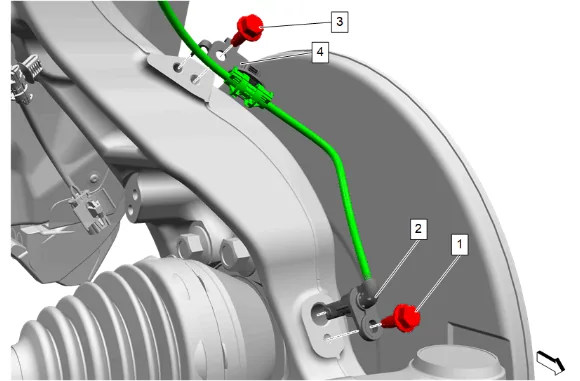 Transmission Fluid Cooler Inlet and Outlet Pipe Replacement — figure 28