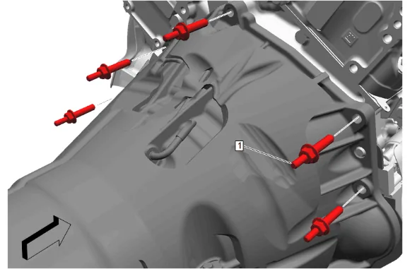 Transmission Replacement (L84, L87, 2WD without F47) — figure 43