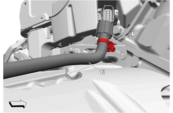 Transmission Vent Hose Clip Bracket Replacement (L84, L87, 4WD without F47) — figure 7